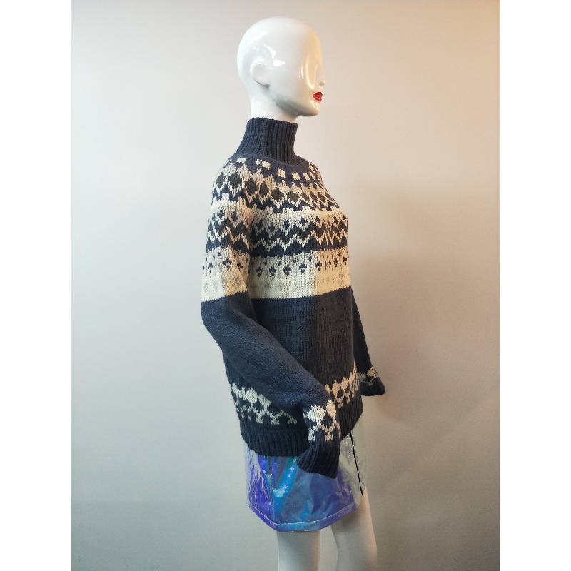 KÉK ABIGAIL FAIRISLE PATTERN JUMPER RLWS0014F
