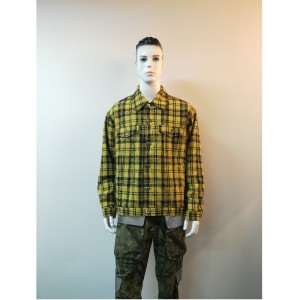 FÉRFI SÁRGA, PLAID KOCKÁZAT RLMJ0001